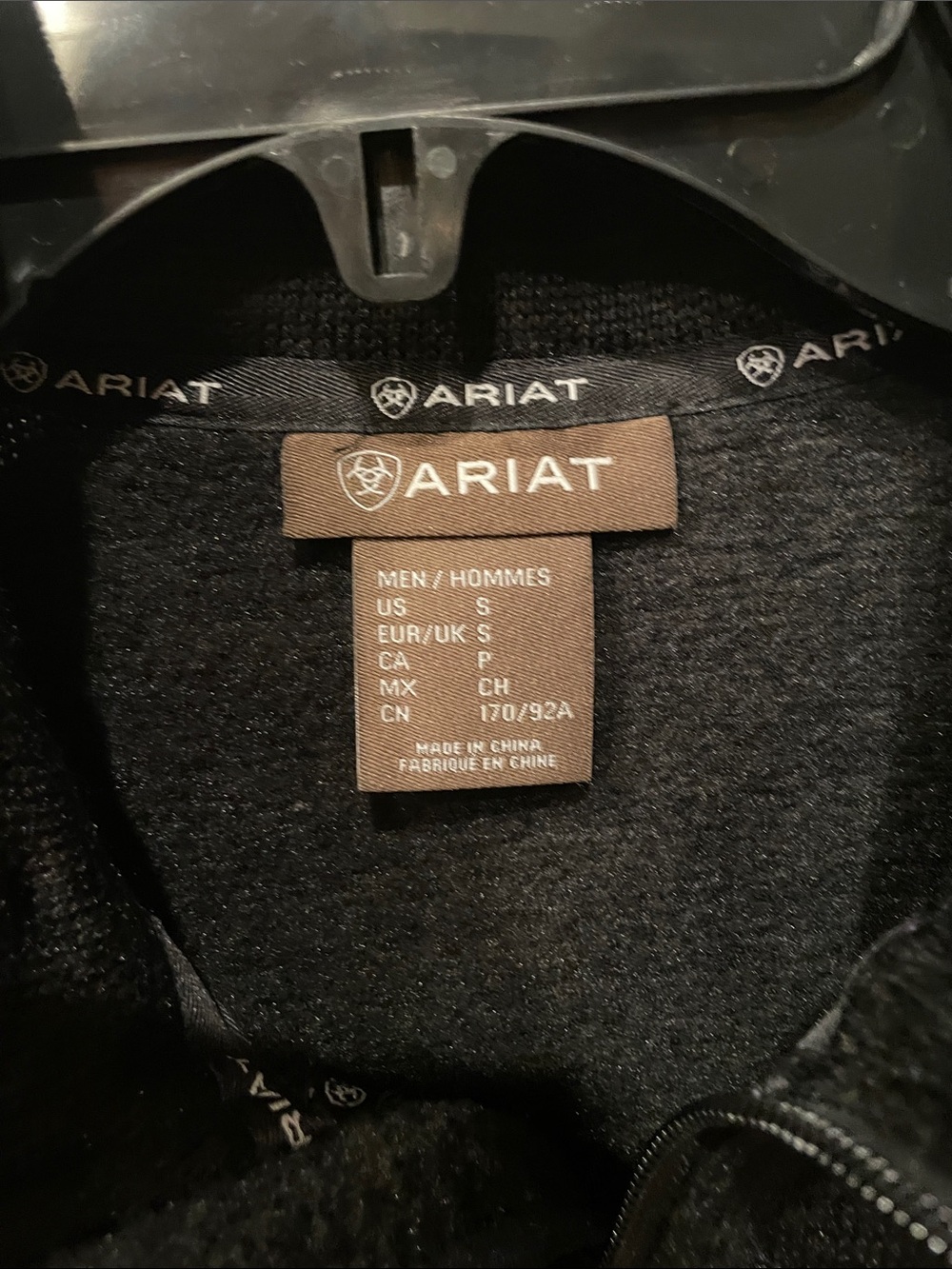 Ariat Caldwell 1/4 Zip Sweater in Charcoal Heather nwt - Picture 2 of 9